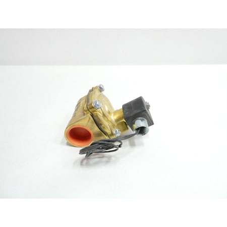 Parker Solenoid Valve, 2-Way, 1-1/4 in Pipe Size, 110V to 120V, Pilot Operated, NBR 73218BN75N00N0C111P3